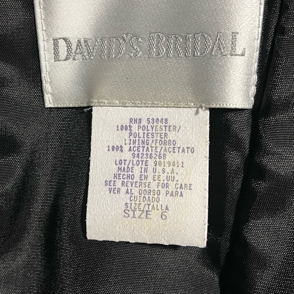 Black David’s Bridal Dress - Picture 3 of 4